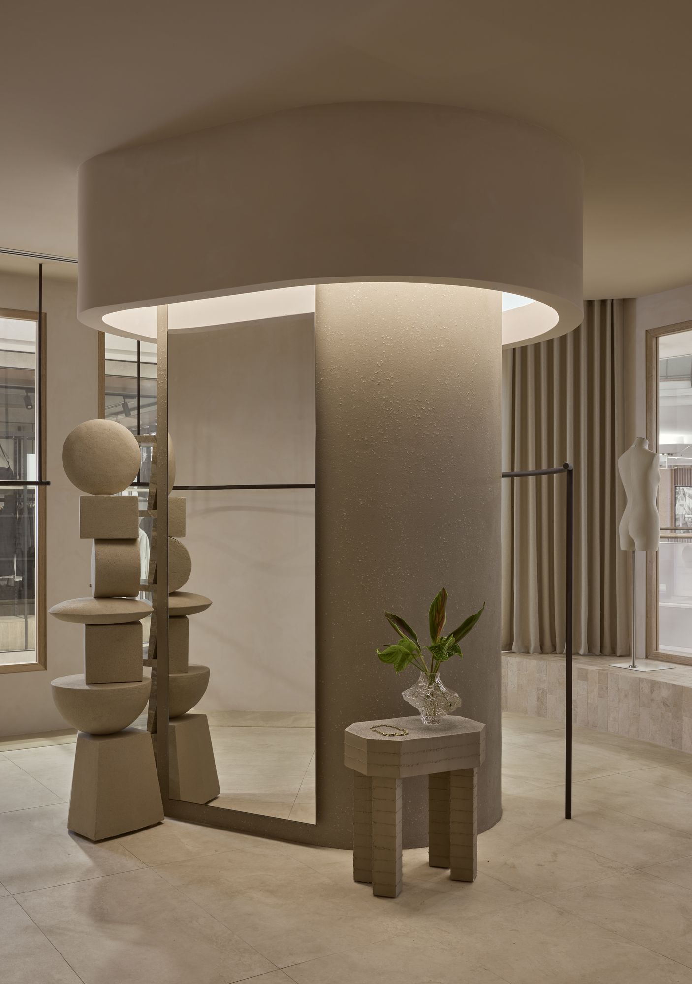 Kivari Sydney Central Plaza, Sydney, NSW — Circular Sea Collection, Ibiza Plaster by Mineral Fox (detail 2)