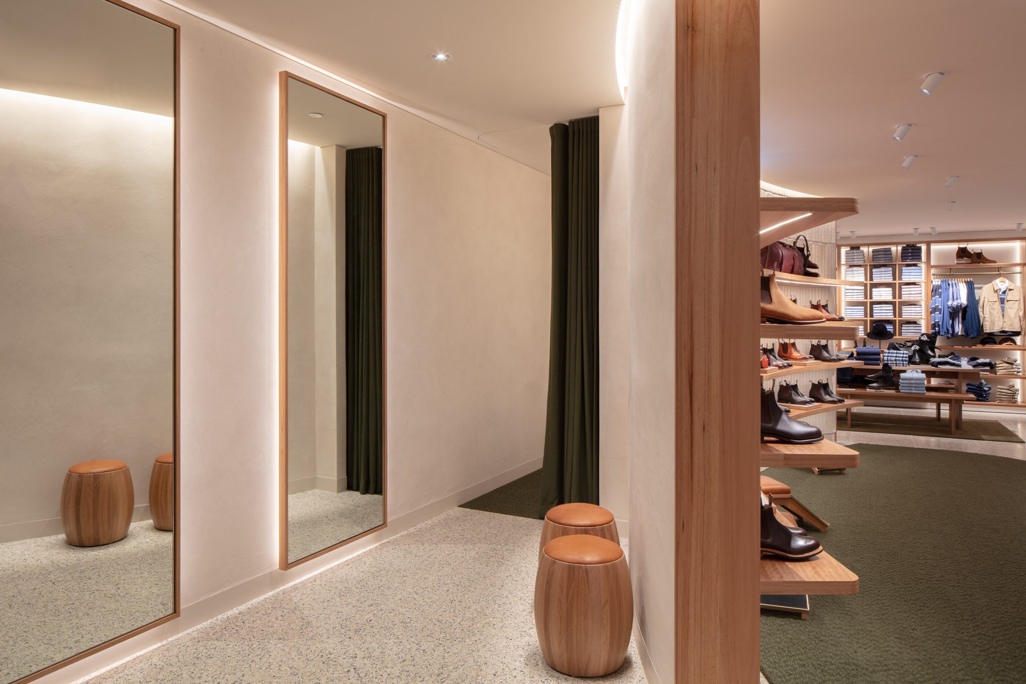 R.M. Williams Perth CBD, Perth, WA — Ibiza Plaster by Mineral Fox (detail 2)